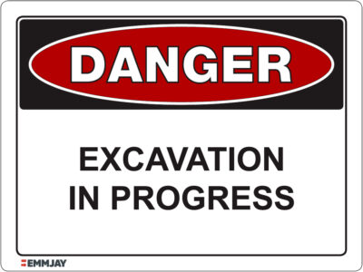 EGL 1037 Danger – Excavation in Progress Sign