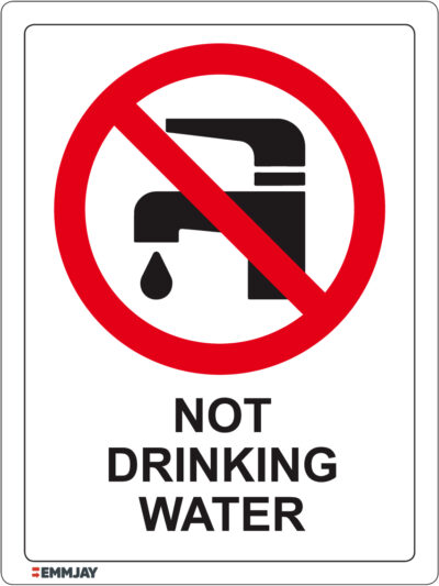 EGL 1058 Prohibition – Not Drinking Water Sign