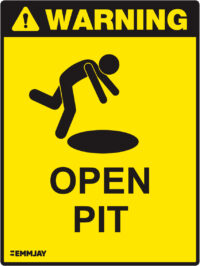 EGL 1060 Warning – Open Pit Sign