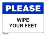 EGL 1061 Please – Wipe your Feet Sign