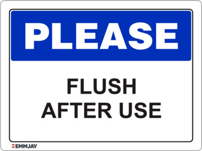 EGL 1062 Please – Flush After Use Sign