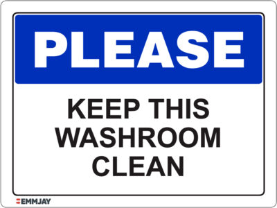 EGL 1063 Please – Keep This Washroom Clean Sign