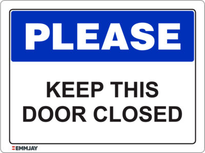 EGL 1067 Please – Keep This Door Closed Sign