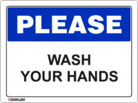 EGL 1068 Please – Wash Your Hands Sign