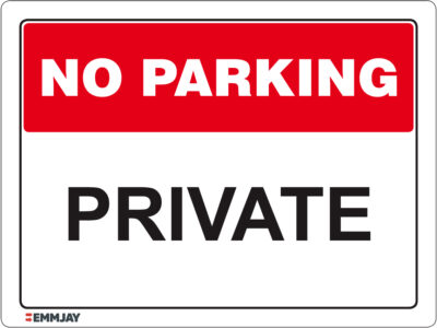 EGL 1097 No Parking – Private Sign