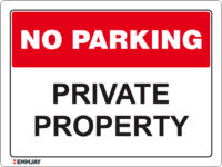 EGL 1098 No Parking – Private Property Sign