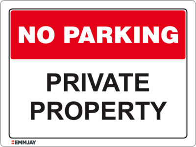 EGL 1098 No Parking – Private Property Sign