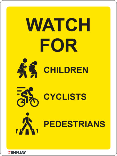 EGL 1114  – Watch For Children, Cyclists, And Pedestrians Sign