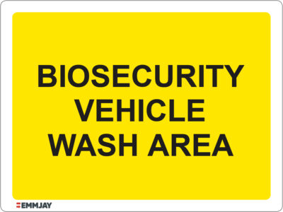 EGL 1122 – Biosecurity Vehicle Wash Area Sign