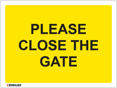 EGL 1131 – Please Close The Gate Sign