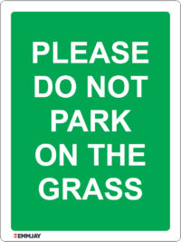 EGL 1136 – Please Do Not Park on the Grass Sign