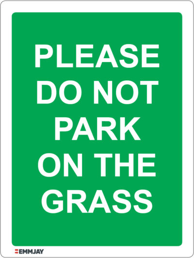 EGL 1136 – Please Do Not Park On The Grass Sign