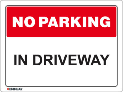 EGL 1146 – No Parking In Driveway Sign