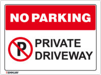 EGL 1150 No Parking – Private Driveway Sign