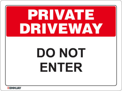 EGL 1158 Private Driveway – Do Not Enter Sign