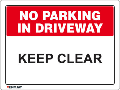 EGL 1160 No Parking – Keep Clear Sign