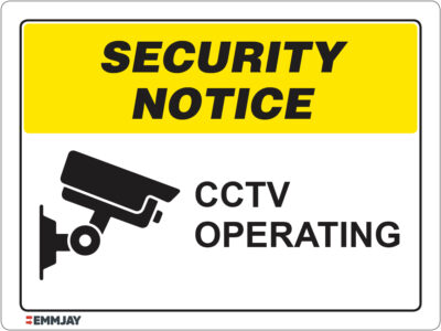 EGL 1164 Security Notice – CCTV Operating Sign