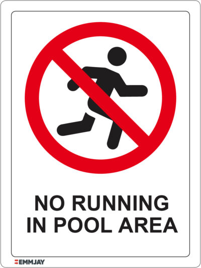 EGL 1170 – No Running in Pool Area Sign