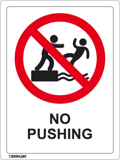 EGL 1176 – No Pushing Sign