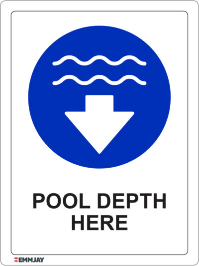 EGL 1182 – Pool Depth Here Sign