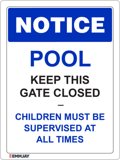 EGL 1183 Notice – Pool – Keep This Gate Closed Sign