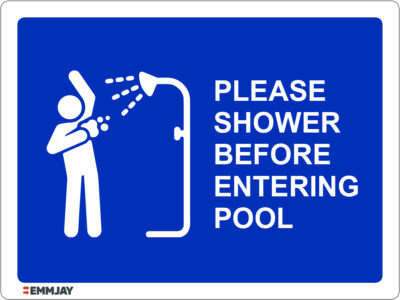 EGL 1188 – Please Shower Before Entering Pool Sign