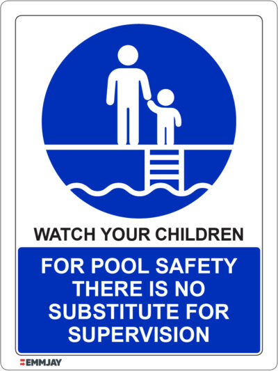 EGL 1192 Watch Your Children – For Pool Safety Sign