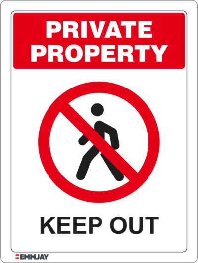 EGL 1220 Private Property – Keep Out Sign