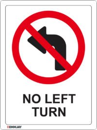 EGL 1232 – No Left Turn Sign