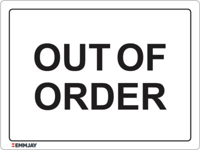 EGL 1237 Information – Out of Order Sign