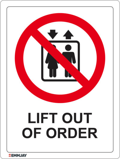 EGL 1239 – Lift Out of Order Sign