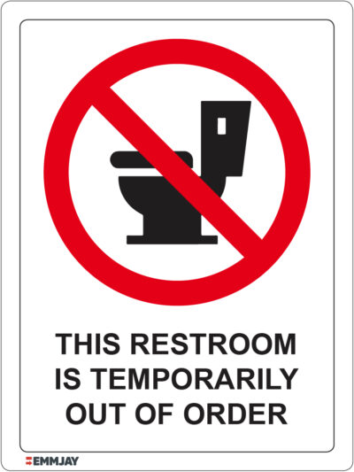 EGL 1240 – This Restroom Is Temporarily Out Of Order Sign