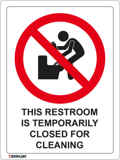 EGL 1241 – This Restroom Is Temporarily Closed For Cleaning Sign