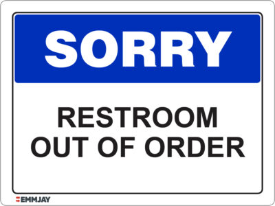 EGL 1242 Sorry – Restroom Out Of Order Sign