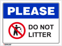 EGL 1248 Please – Do not Litter Sign
