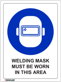 EGL 1279 – Welding Mask Must be Worn in this Area Sign