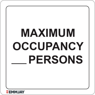 EGL 1322 – Maximum Occupancy Persons Sign