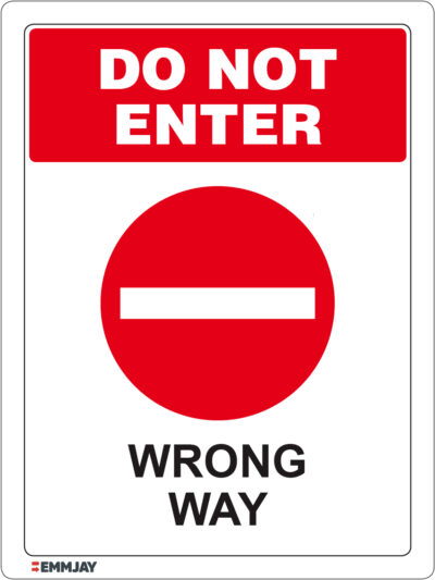 EGL 1325 Do Not Enter – Wrong Way Sign