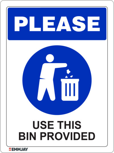 EGL 1329 Please – Use this Bin Provided Sign