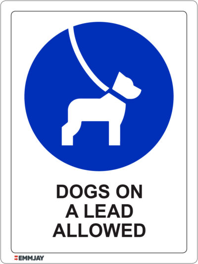 EGL 1334 – Dogs on a Lead Allowed Sign