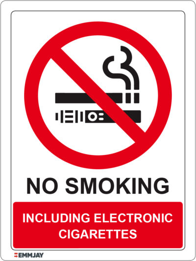 EGL 1338 No Smoking – Including Electronic Cigarettes Sign