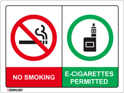 EGL 1342 No Smoking – E-Cigarettes Permitted Sign