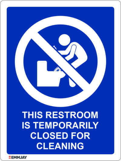 EGL 1360 Information – This Restroom Is Temporarily Closed For Cleaning Sign