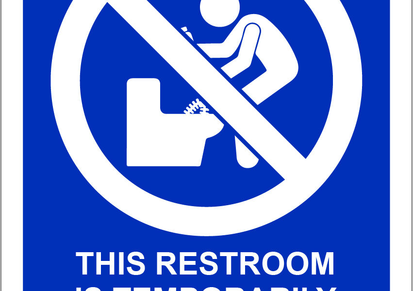 Workpalce Safety Signs - Emmjay - This Restroom is Temporarily Closed for Cleaning Sign