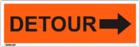 EGL 1363 Information – Detour Right Arrow Sign