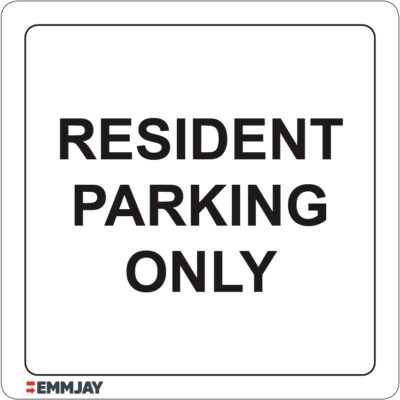 EGL 1372 – Resident Parking Only Sign