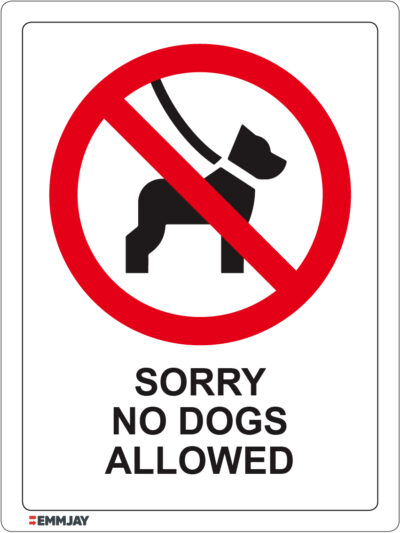 EGL 1385 – Sorry No Dogs Allowed Sign