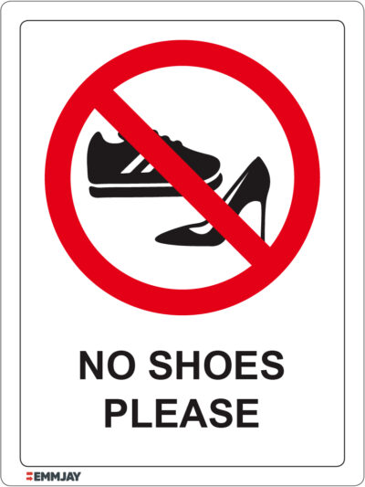 EGL 1401 – No Shoes Please Sign