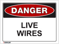 EGL 1404 Danger – Live Wires Sign