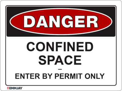 EGL 1410 Danger – Confined Space – Enter by Permit Only Sign